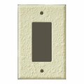 Can-Am Supply InvisiPlate Switch Wallplate, 5 in L, 3-1/4 in W, 1 -Gang, Painted Orange Peel Texture OP-R-1